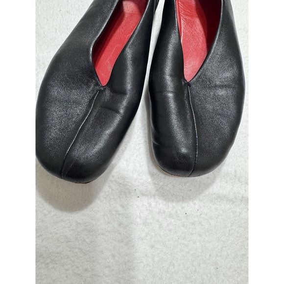 mansur gavriel flats Black Leather 39 9 Women's Designer Luxury Capsule Minimal - Picture 7 of 16